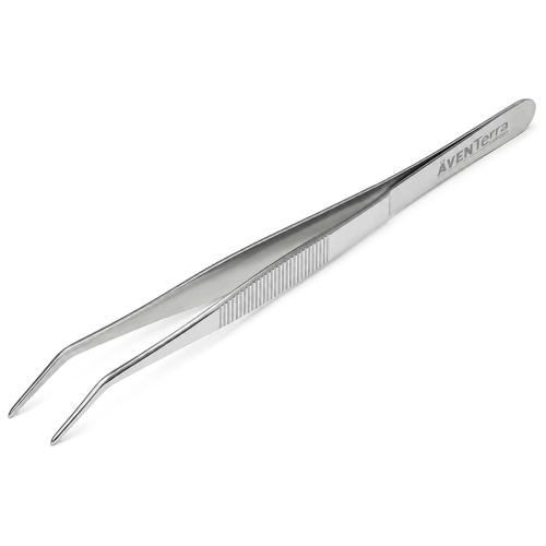 Pęseta do terrarium Aventerra CLAWEY ARC 20 cm stalowa, zagięta