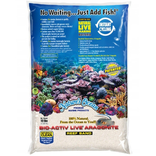 Nature's Ocean Bio-Activ Live Sand 0,5-1,7 mm 4,5 kg - Szybka stabilizacja biologiczna