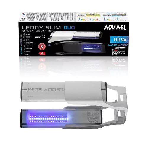 Aquael LEDDY SLIM DUO 10W MARINE&ACTINIC biały - Idealna do akwarium morskiego