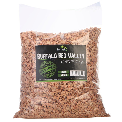 Terrario Buffalo Red Valley 5l - średnie zrębki olcha | Idealne do terrarium