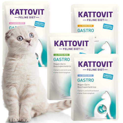 Kattovit Gastro Multipack 12x85g - łagodzi problemy trawienne