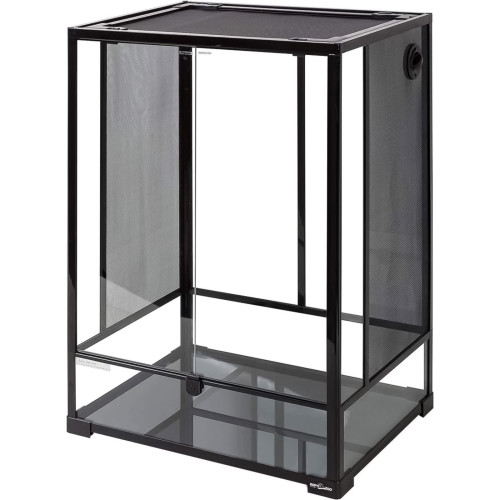 Repti-Zoo Glass Terrarium 60x45x90cm - Idealne dla gadów, szklane z metalową siatką
