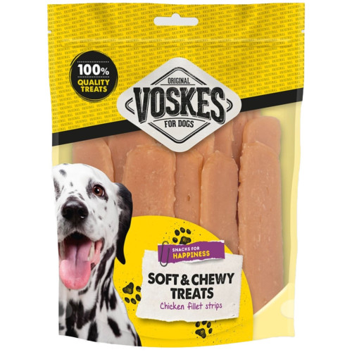 Voskes Chicken Fillet strips 400g - Smakowity przysmak dla psów