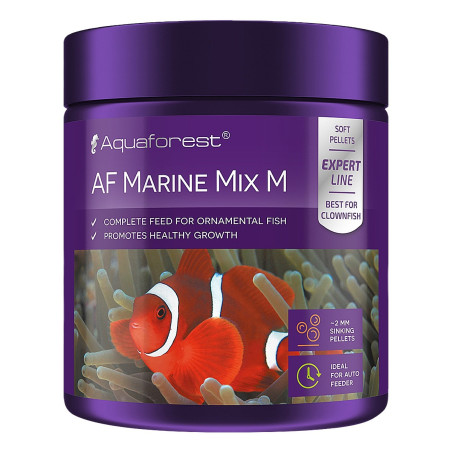 Aquaforest Marine Mix M 120g - Zbilansowany pokarm dla ryb morskich