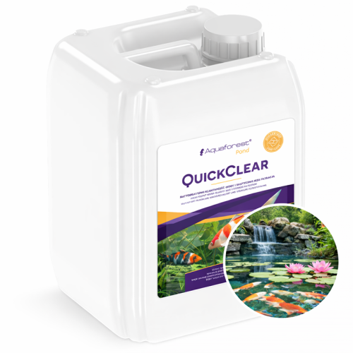 Preparat Aquaforest Quick Clear POND 5L - klarowna, krystaliczna woda w oczku wodnym