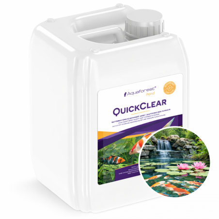 Preparat Aquaforest Quick Clear POND 5L - klarowna, krystaliczna woda w oczku wodnym