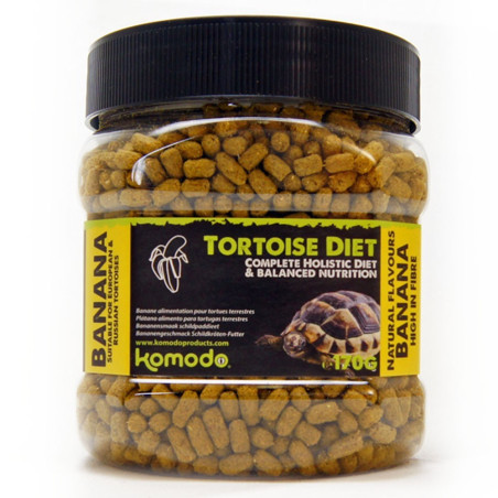 Komodo Tortoise Diet Banana 170g - pokarm dla żółwi | Szybka wysyłka
