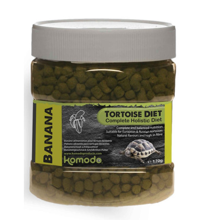 Komodo Tortoise Diet Banana 170g - pokarm dla żółwi | Szybka wysyłka