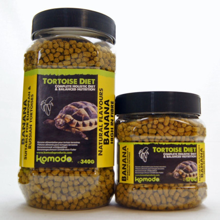 Komodo Tortoise Diet Banana 170g - pokarm dla żółwi | Szybka wysyłka