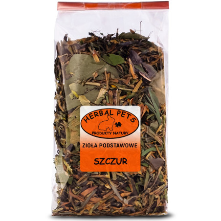 Herbal Pets Zioła Podstawowe dla Szczura 100g - Wspiera trawienie i odporność