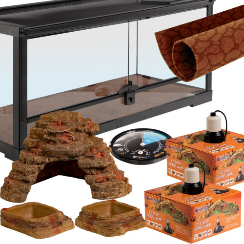 Zestaw terrarystyczny Resun ReptiSet Comfort DUO 75x30x30 cm