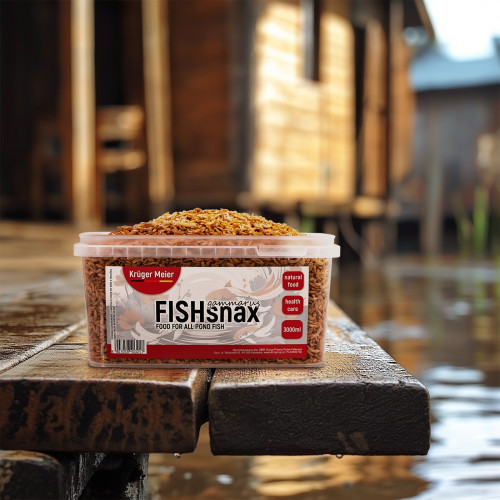 Karma dla karpi koi Kruger Meier FISHsnax Gammarus 3000 ml – naturalny pokarm stawowy