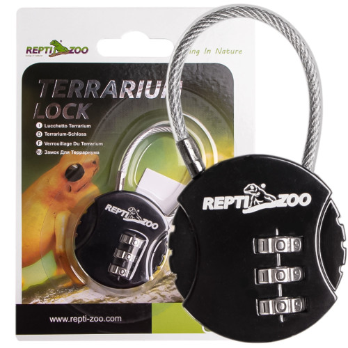 Kłódka do terrarium Repti-Zoo Terrarium Lock czarna metalowa