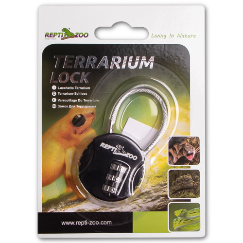 Kłódka do terrarium Repti-Zoo Terrarium Lock czarna metalowa
