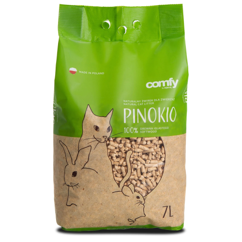 Comfy Pinokio Pellet Drewniany 7l - Naturalna, chłonna i bezpyłowa