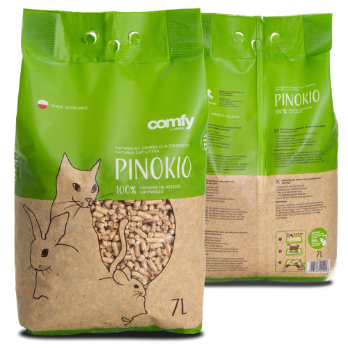 Comfy Pinokio Pellet Drewniany 7l - Naturalna, chłonna i bezpyłowa