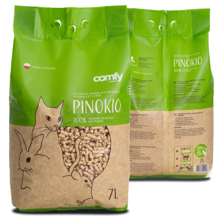 Comfy Pinokio Pellet Drewniany 7l - Naturalna, chłonna i bezpyłowa