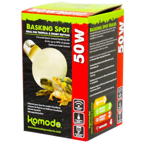 Żarówka grzewcza Komodo Basking Spot 75W 3w1 (ciepło + światło + UVB) do terrarium