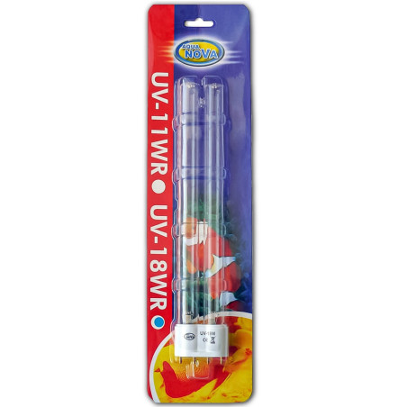 Aqua Nova żarnik UV 18W - Krystaliczna woda, usuwa glony