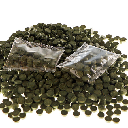 Spirulina w tabletkach SHOKUMOTSU Daigaehin 75 ml pokarm roślinny dla rybek