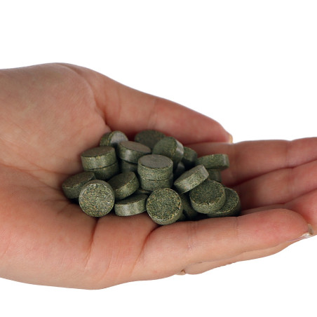 Spirulina w tabletkach SHOKUMOTSU Daigaehin 75 ml pokarm roślinny dla rybek