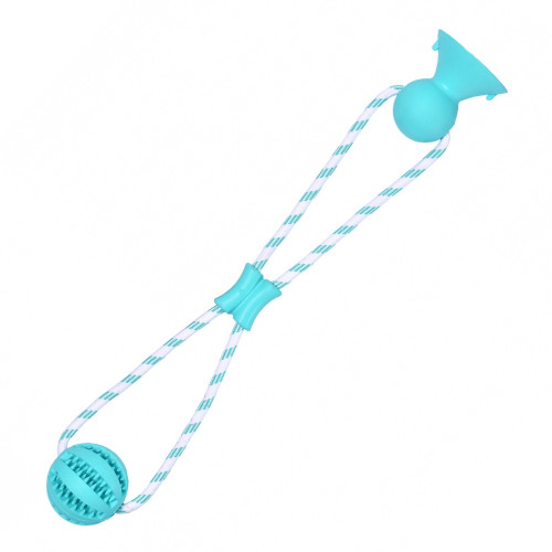 Pet Nova zabawka - piłka dental z przyssawką miętowa 7cm | Czyszczenie zębów i zabawa