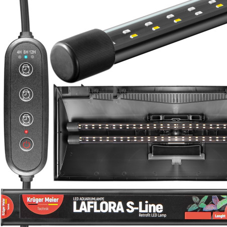 Kruger Meier LAFLORA S-Line 100 - świetlówka LED 92cm | Optymalne oświetlenie dla Twojego akwarium
