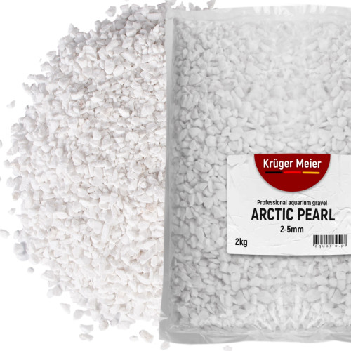Żwirek akwarystyczny Kruger Meier Arctic Pearl perłowy 2–5 mm 2 kg
