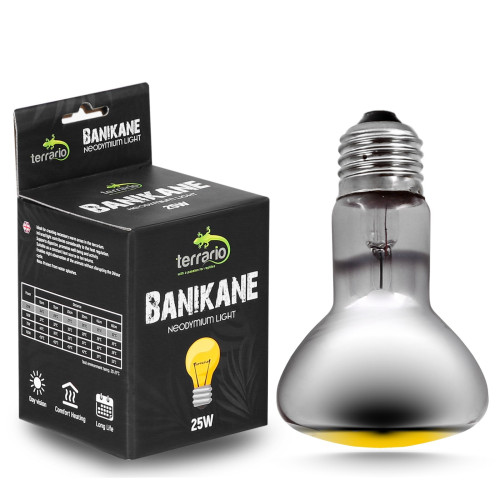 Terrario Banikane Neodymium Light - żarówka grzewcza neodymowa 25W | Idealna do terrarium
