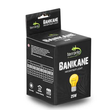 Terrario Banikane Neodymium Light - żarówka grzewcza neodymowa 25W | Idealna do terrarium