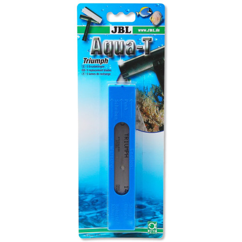 JBL Aqua-T Triumph Blade - zapasowe ostrza 5 sztuk | Szybkie i precyzyjne czyszczenie akwarium