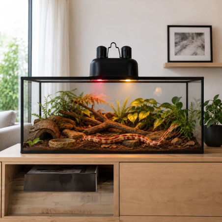 Podwójna lampa grzewcza Terrario DUORAY 2.0 do terrarium