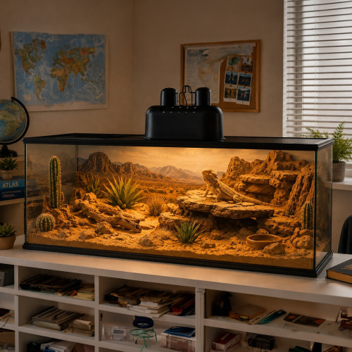 Podwójna lampa grzewcza Terrario DUORAY 2.0 do terrarium