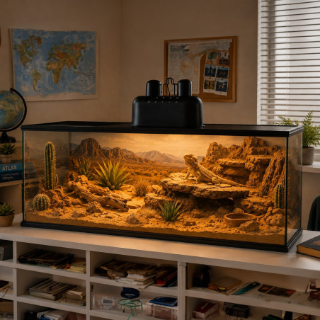 Podwójna lampa grzewcza Terrario DUORAY 2.0 do terrarium