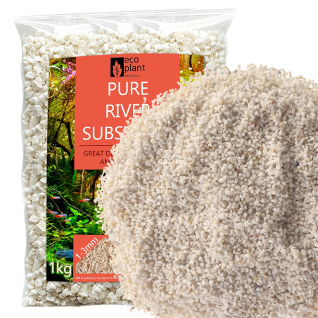 Eco Plant Pure River 1kg - żwirek jasny 1-3mm | Krystaliczna woda