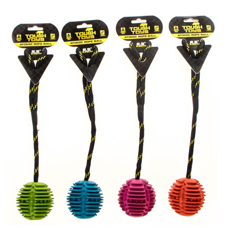 HappyPet Atomic Rope Ball - piłka na sznurku | Idealna do aportu i zabawy