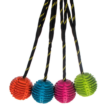 HappyPet Atomic Rope Ball - piłka na sznurku | Idealna do aportu i zabawy