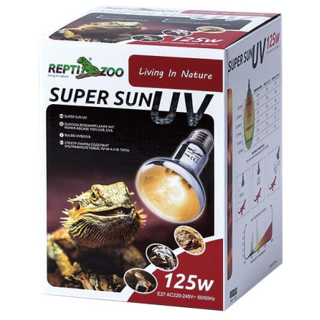 Repti-Zoo SuperSun 125W - lampa żarowo-rtęciowa