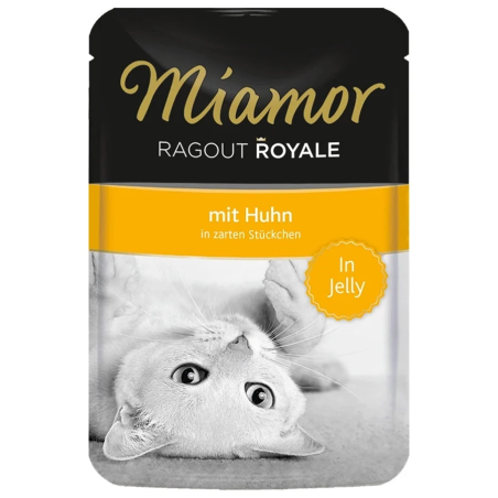 Miamor Ragout Royal 100g kurczak w galarecie - Smaczna i pełnowartościowa, szybka wysyłka