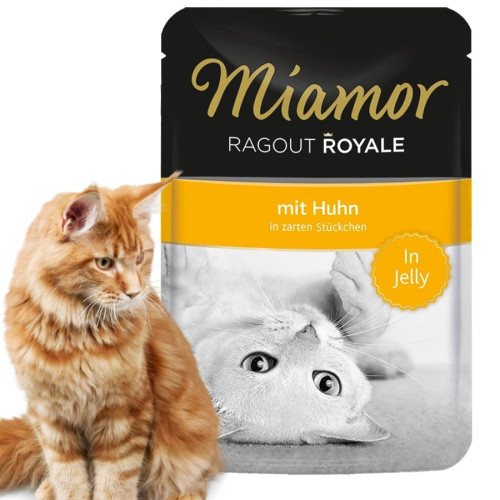 Miamor Ragout Royal 100g kurczak w galarecie - Smaczna i pełnowartościowa, szybka wysyłka