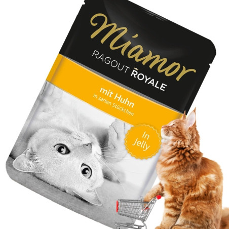 Miamor Ragout Royal 100g kurczak w galarecie - Smaczna i pełnowartościowa, szybka wysyłka