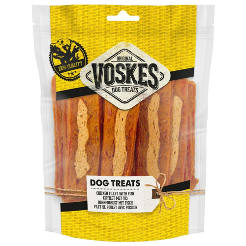 Voskes Chicken and Fish Strips - Smakowita, naturalna przekąska dla psów