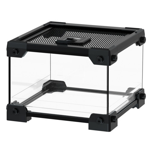 Repti-Zoo Terrarium szklane z siatką NAK01B 20x20x15cm - Idealne dla małych gadów, szybka wysyłka