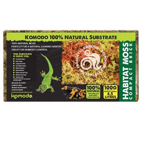 Komodo Habitat Moss 100g mech torfowiec - Idealny do terrarium