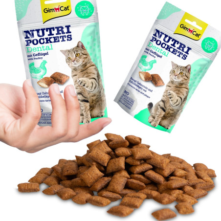 GimCat Nutri Pochets Dental - Zdrowe zęby i świeży oddech