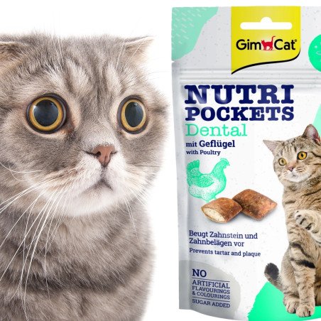 GimCat Nutri Pochets Dental - Zdrowe zęby i świeży oddech