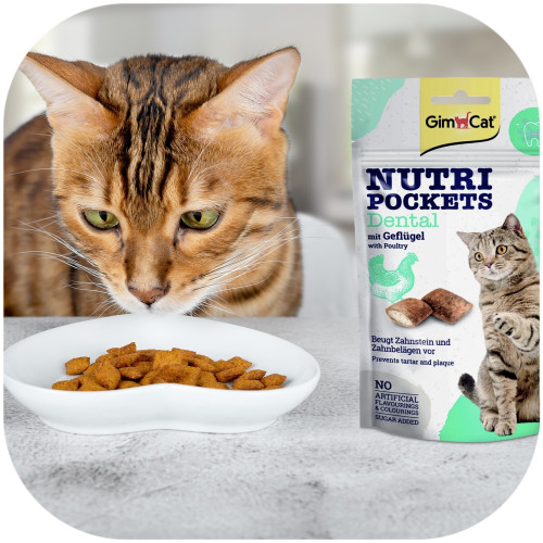 GimCat Nutri Pochets Dental - Zdrowe zęby i świeży oddech