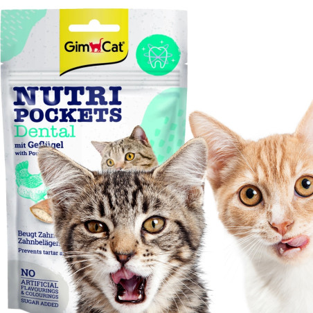 GimCat Nutri Pochets Dental - Zdrowe zęby i świeży oddech