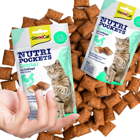 GimCat Nutri Pochets Dental - Zdrowe zęby i świeży oddech