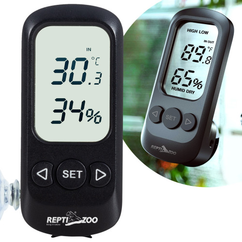 Repti-Zoo Digital Alarm Thermometer Hygrometer | Idealny do terrarium